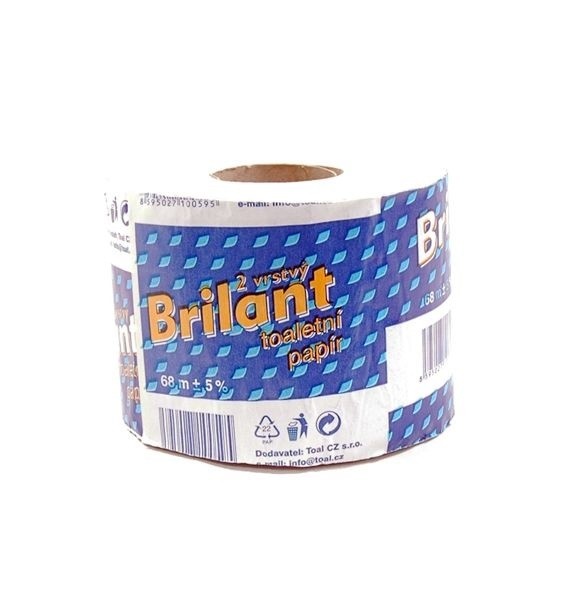 TP Brilant 2vr 68m - Papírová hygiena Toaletní papír 2 vrstvý